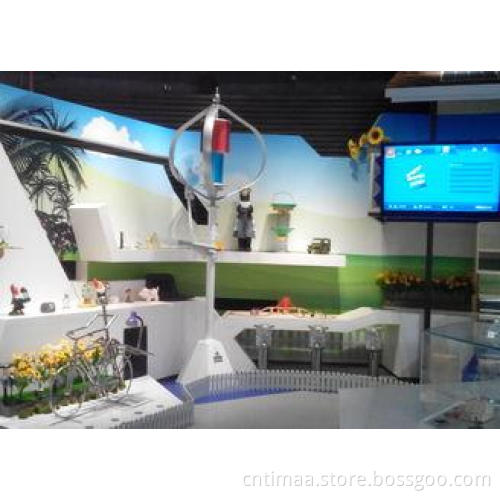 Roof Mounted VAWT Maglev Vertical Axis Wind Turbines For Th